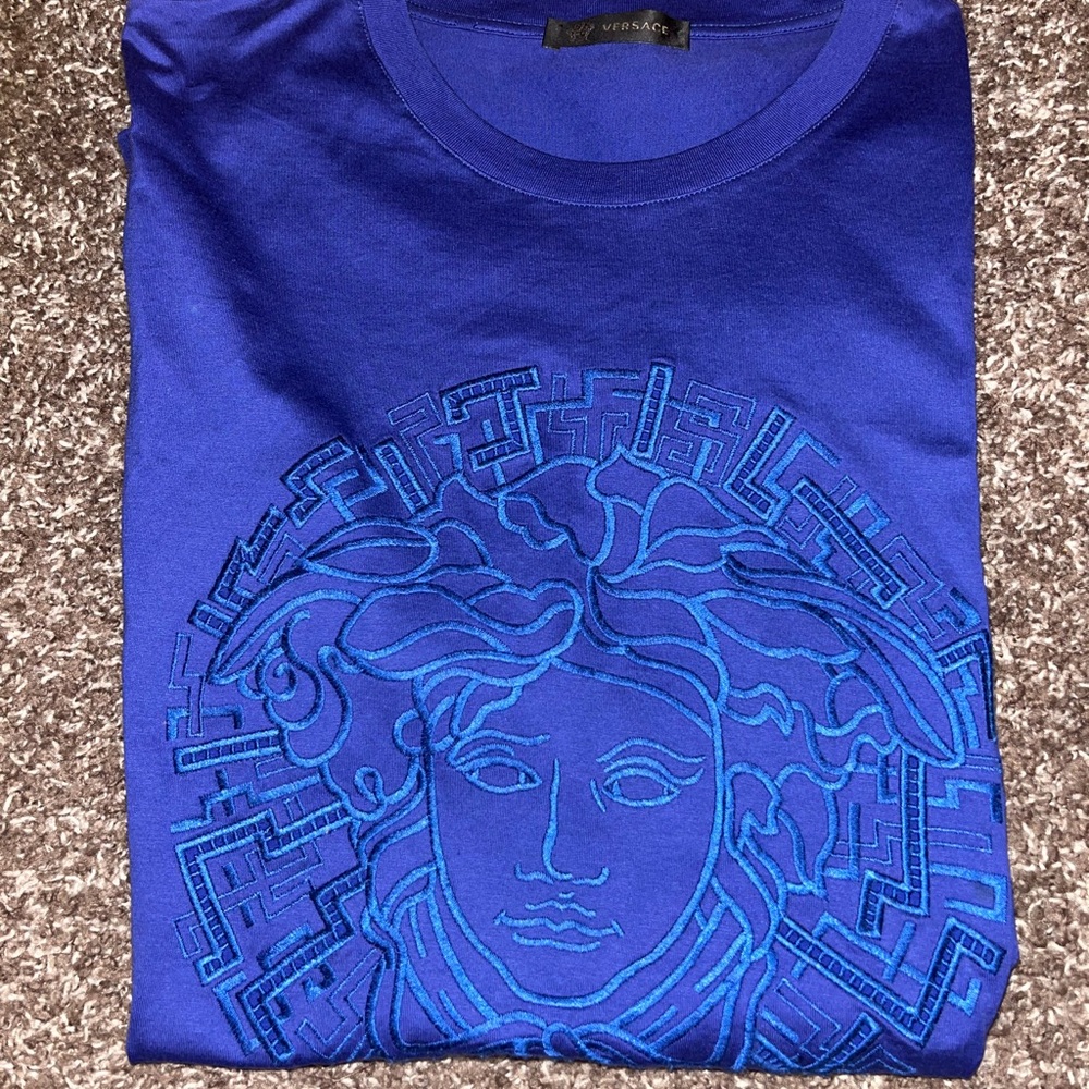 Versace Authentic Royal Blue Tee